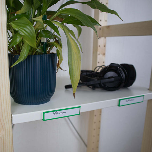 IKEA IVAR Etikettenrahmen zum Klemmen, Beschriftungshalter für Stahlböden | Ordnung & Übersicht im Regal