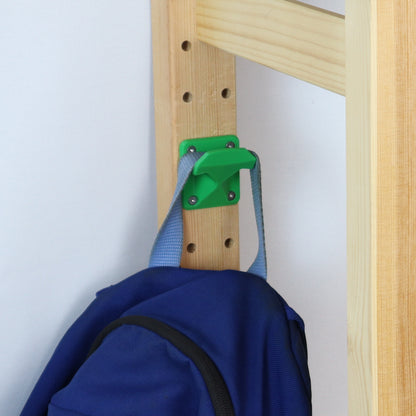 IKEA IVAR Haken – hinten: breit, kurz und stabil | Zubehör für IVAR Regal | Praktische Halterung für Taschen & Gurte