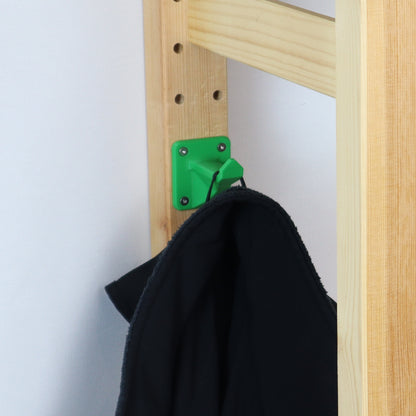 IKEA IVAR Hakenhinten: schmal, lang und stabil | 3D-gedruckter Aufhänger für Regalpfosten | Ordnung & Zubehör für IVAR Regal | Handgefertigt aus PLA