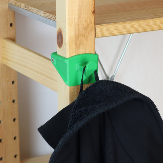 IKEA IVAR Haken für Pfosten vorne: schmal, kurz und stabil | Praktische Aufhängung für Kleidung, Taschen & Zubehör