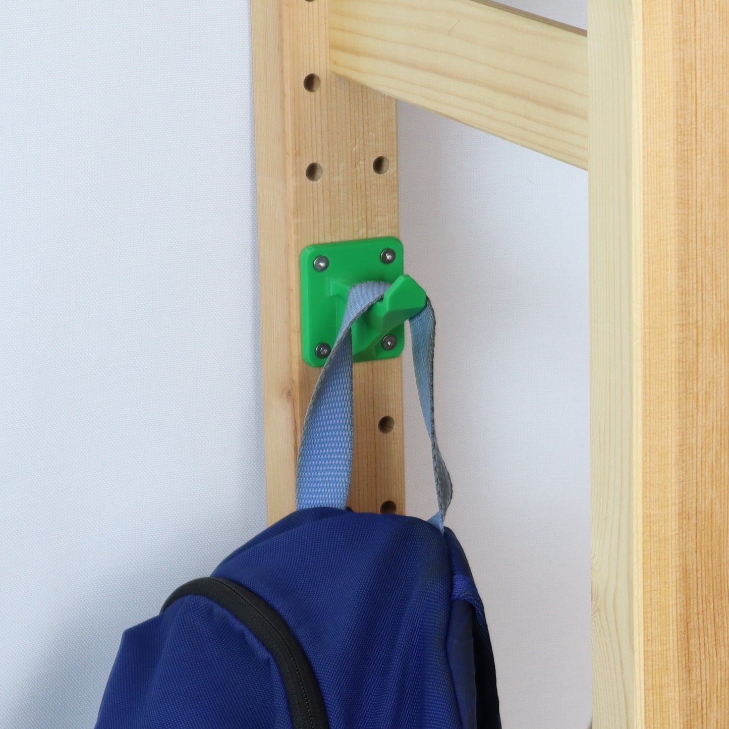 IKEA IVAR Hakenhinten: schmal, lang und stabil | 3D-gedruckter Aufhänger für Regalpfosten | Ordnung & Zubehör für IVAR Regal | Handgefertigt aus PLA