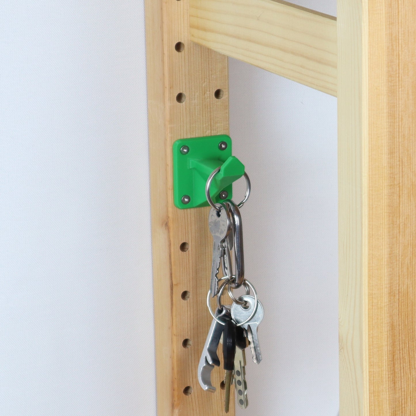 IKEA IVAR Hakenhinten: schmal, lang und stabil | 3D-gedruckter Aufhänger für Regalpfosten | Ordnung & Zubehör für IVAR Regal | Handgefertigt aus PLA