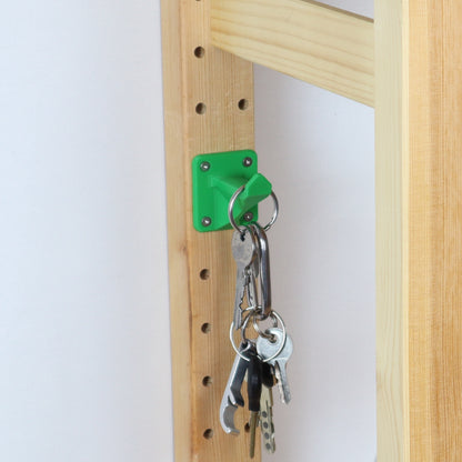 IKEA IVAR Hakenhinten: schmal, lang und stabil | 3D-gedruckter Aufhänger für Regalpfosten | Ordnung & Zubehör für IVAR Regal | Handgefertigt aus PLA