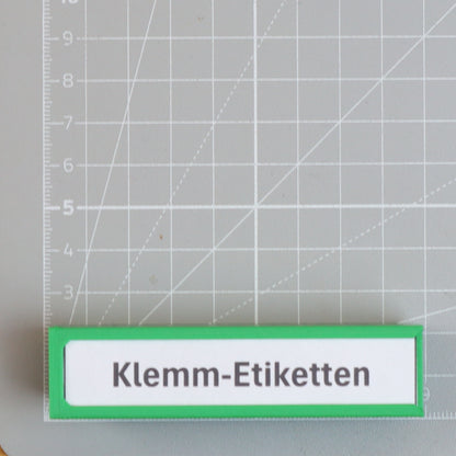 Klemmbarer Etikettenhalter für IKEA IVAR Regalboden – 80x18mm Etikett