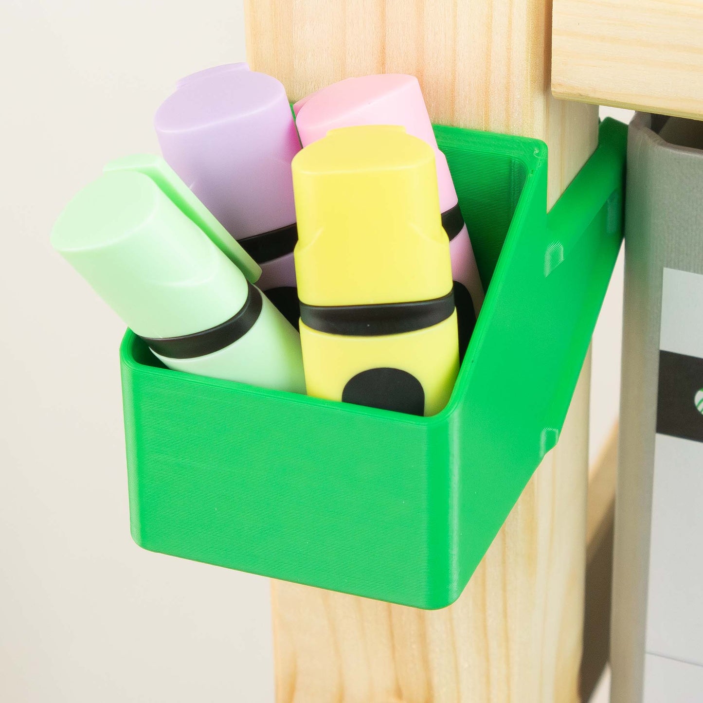 IKEA IVAR Regal Box klein und senkrecht, vorne an den Regalpfosten | Praktischer Organizer für Stifte, Werkzeug & Zubehör