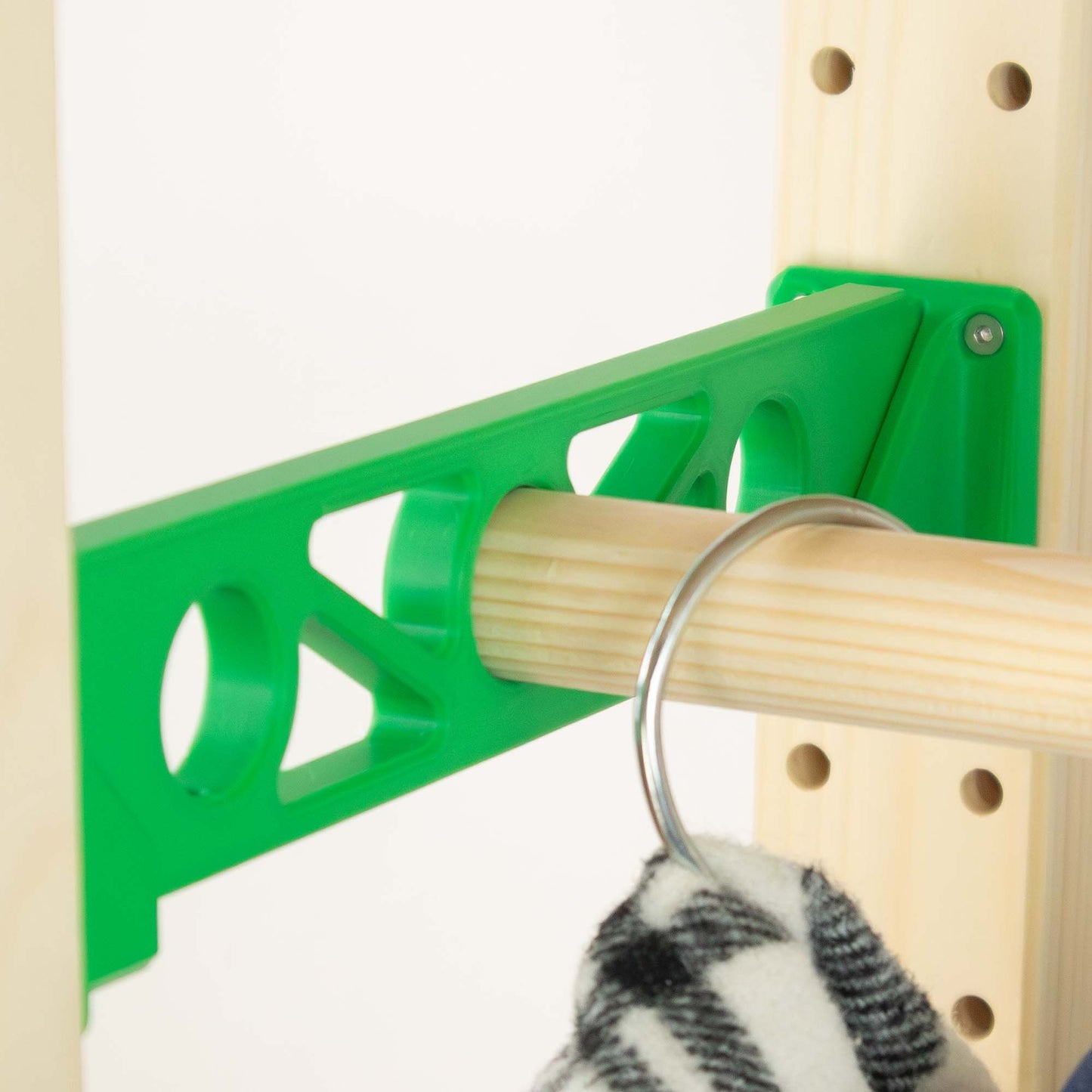 IKEA IVAR Kleiderstange mit Halter für Regal 30cm tief | Halterungen & Holzstangen | Flexible Garderobe bis 3 Stangen