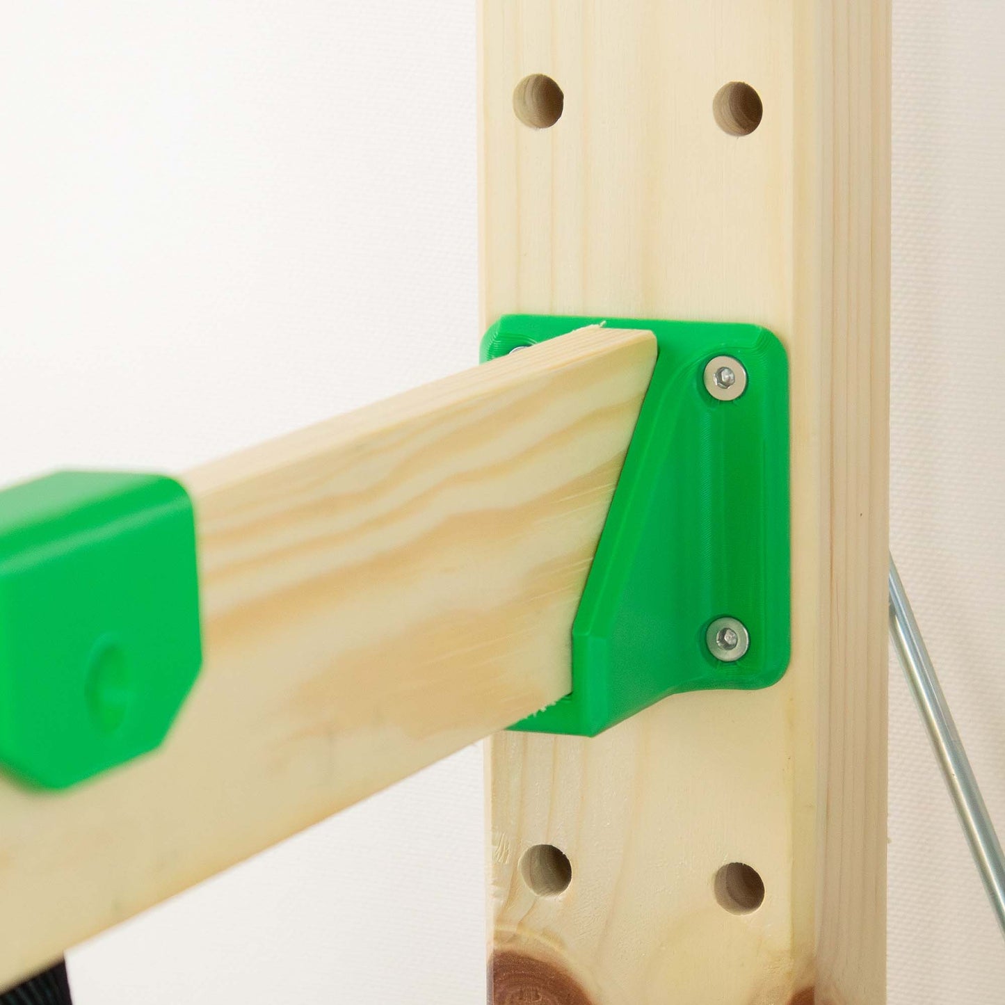 IKEA IVAR Querstrebe Seitenteil – 3D-gedruckte Halterung für zusätzliche Regalstrebe | Buchstütze, Fallschutz & Hakenhalter