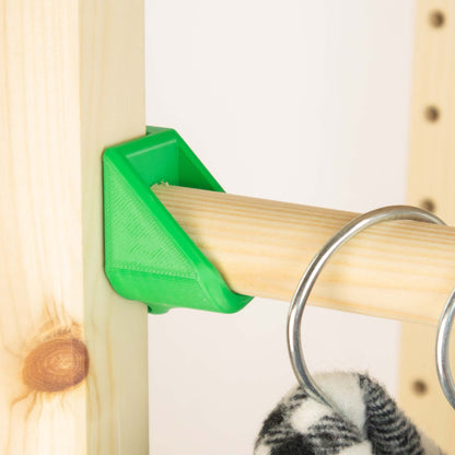 IKEA IVAR Kleiderstange Vorne | Halterungen & Holzstange | Praktische Garderobenlösung