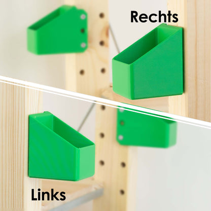 IKEA IVAR Regal Box klein und senkrecht, seitlich an den Regalpfosten | Zubehör für IVAR Regal | Praktische Ablage aus PLA, handgefertigt in Deutschland
