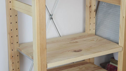 IKEA IVAR Buchstütze zum Aufschieben | Verhindert Umfallen von Büchern | Praktisches Regal Zubehör