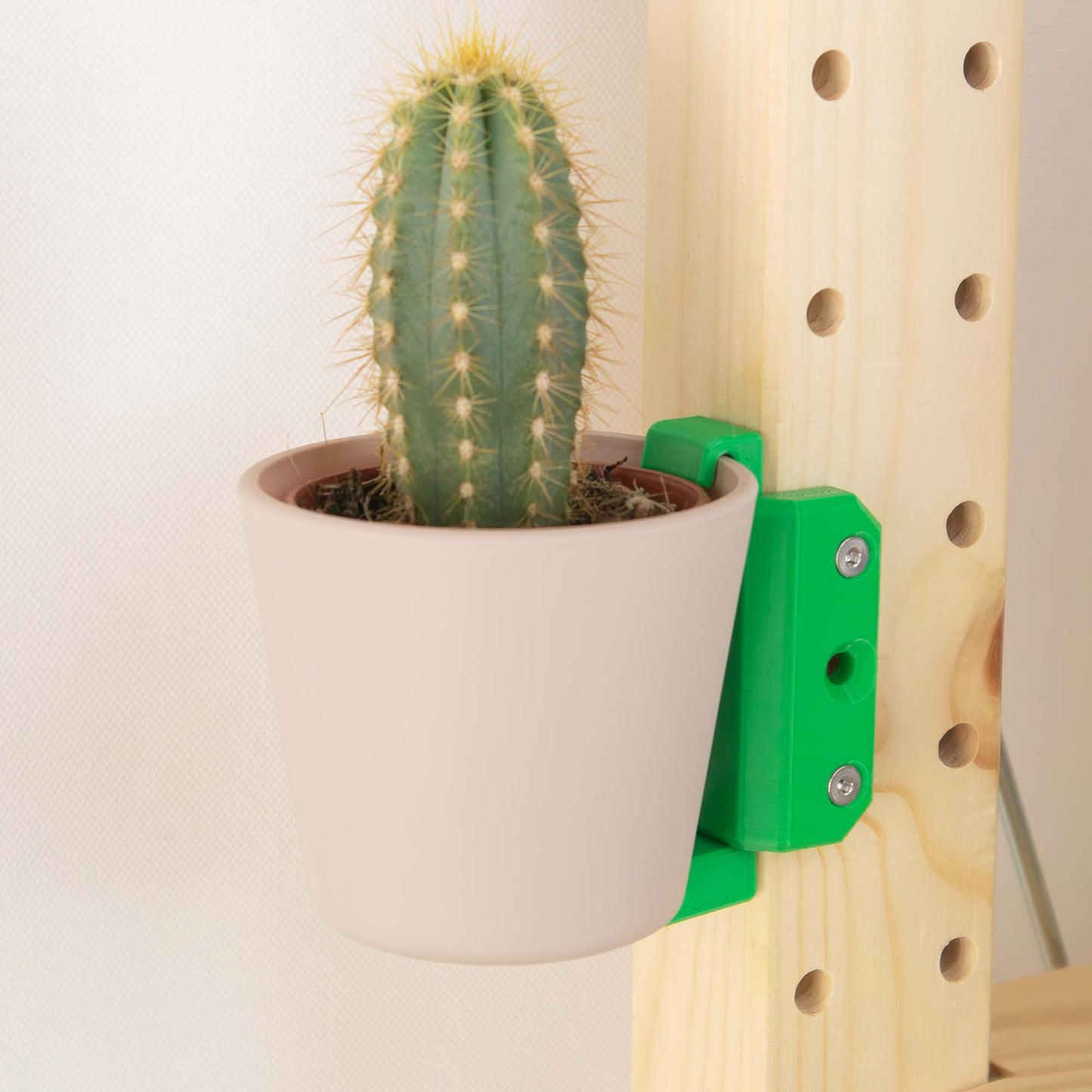 IKEA IVAR Pflanzenhalter seitlich und fliegend, Sansevieria & Cactaceae | Übertopfhalter schwebend montierbar