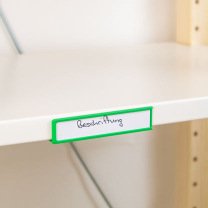 IKEA IVAR Etikettenrahmen zum Klemmen, Beschriftungshalter für Stahlböden | Ordnung & Übersicht im Regal