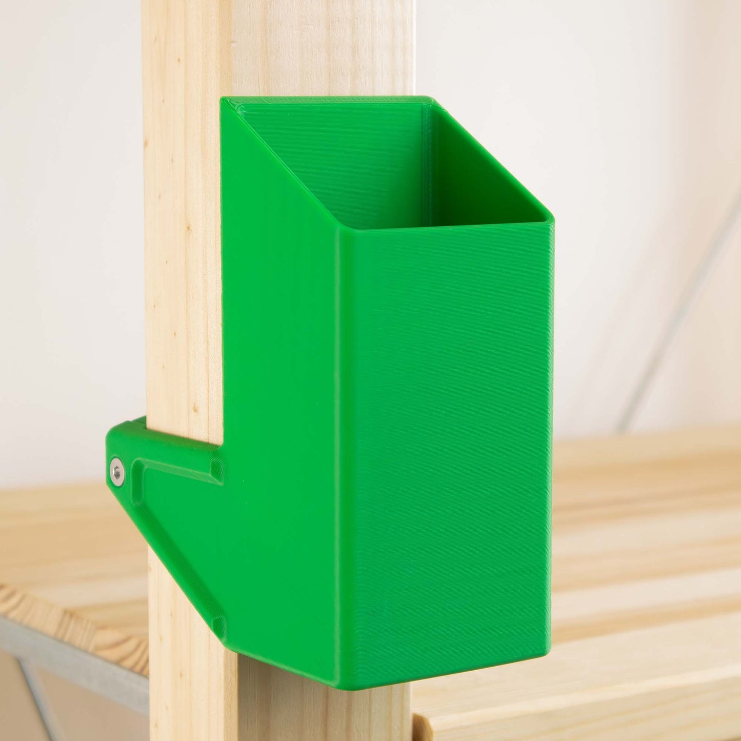 IKEA IVAR Regal Box groß und senkrecht, vorne an den Regalpfosten | Praktischer Organizer für Stifte, Werkzeug & Zubehör