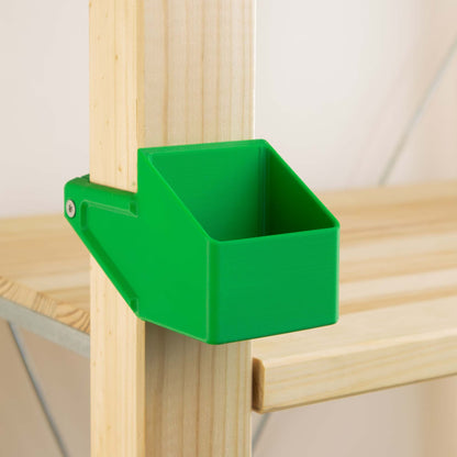 IKEA IVAR Regal Box klein und senkrecht, vorne an den Regalpfosten | Praktischer Organizer für Stifte, Werkzeug & Zubehör