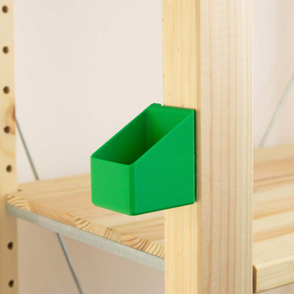 IKEA IVAR Regal Box klein und senkrecht, seitlich an den Regalpfosten | Zubehör für IVAR Regal | Praktische Ablage aus PLA, handgefertigt in Deutschland
