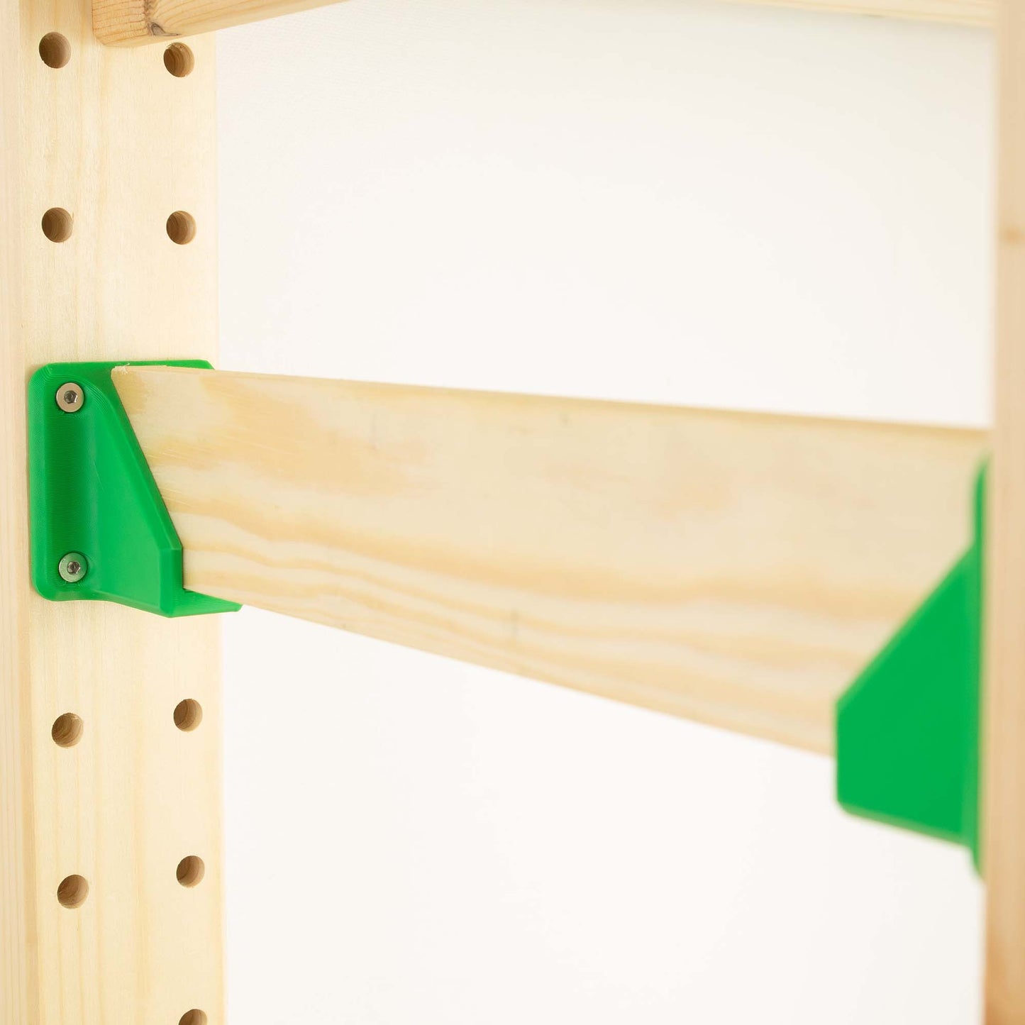 IKEA IVAR Querstrebe Seitenteil – 3D-gedruckte Halterung für zusätzliche Regalstrebe | Buchstütze, Fallschutz & Hakenhalter