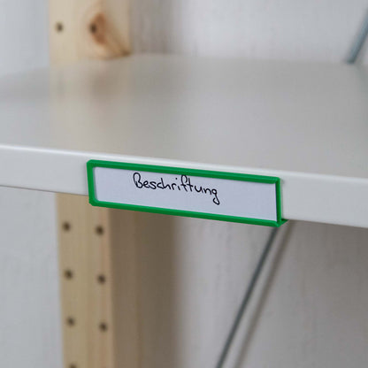 IKEA IVAR Etikettenrahmen zum Klemmen, Beschriftungshalter für Stahlböden | Ordnung & Übersicht im Regal